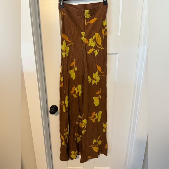 Soleil Soleil Strapless Floral Brown Dress - Picture 10 of 15